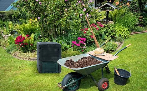 Idooka Compost Bin Garden Compost Accelerator - Outdoor Bin With Lid For House Plant Compost And Bark For Garden Soil For Vegetables - Image 2